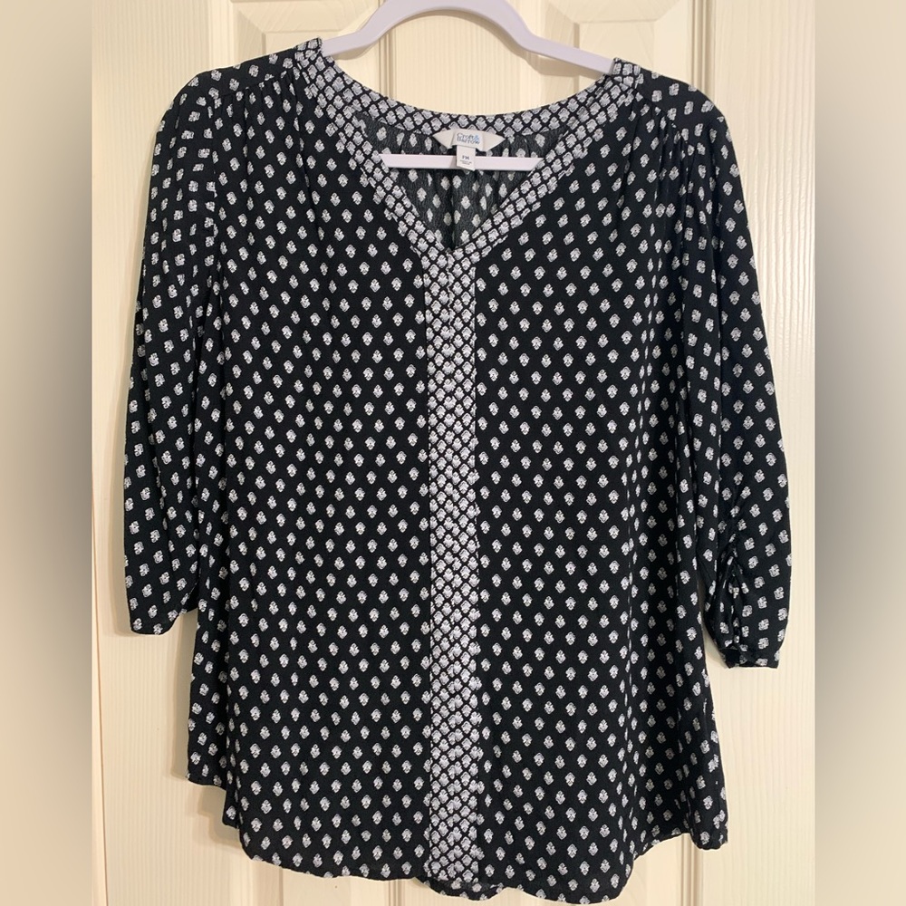 Croft & Barrow Top 3/4 sleeve PM